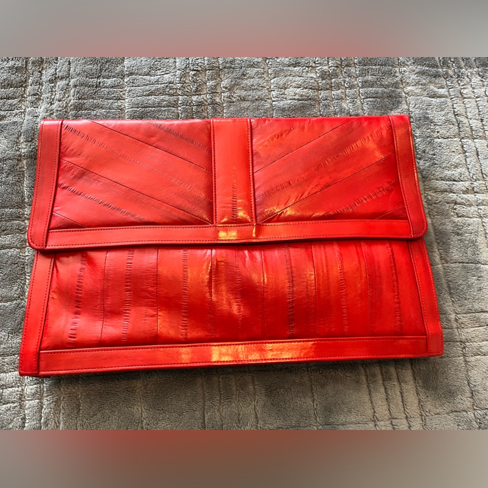 Vintage Red Eel Skin purse